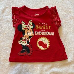 Red Minnie Mouse Kids Shirt